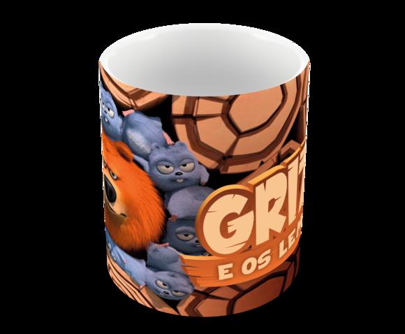 Caneca Polímero Grizzy e os Lemmings Personalizada