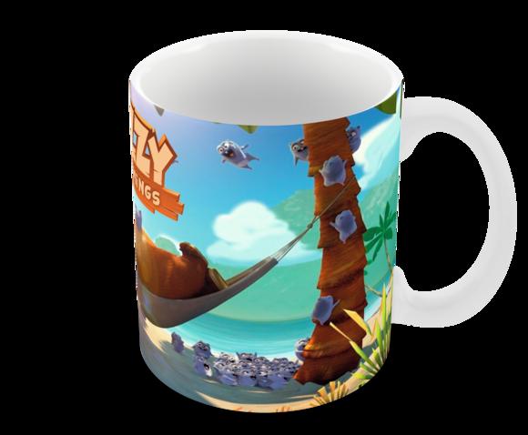 Caneca Polímero Grizzy e os Lemmings Personalizada