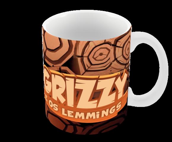 Caneca Polímero Grizzy e os Lemmings Personalizada