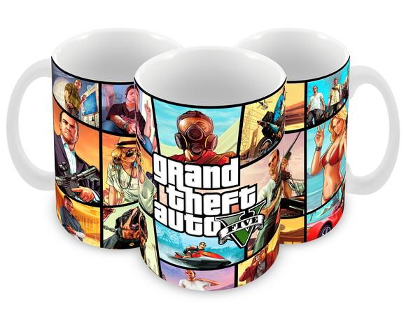 Caneca Polímero Gta V Personalizada