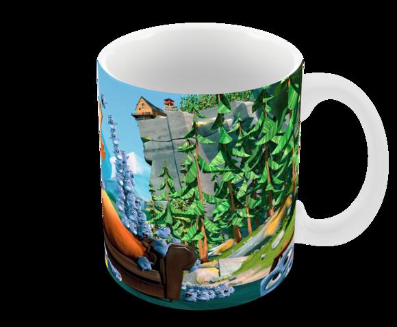 Caneca Polímero Grizzy e os Lemmings Personalizada