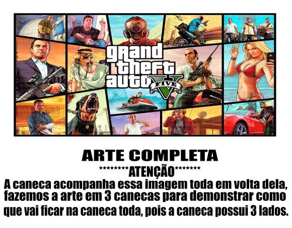 Caneca Polímero Gta V Personalizada