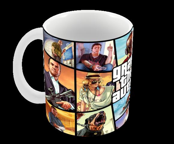 Caneca Polímero Gta V Personalizada