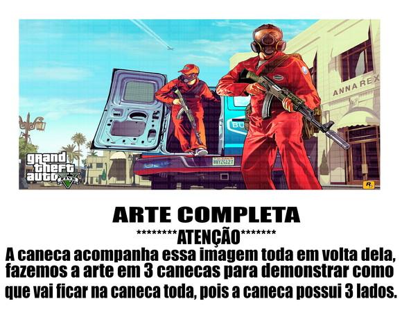 Caneca Polímero Gta V Personalizada