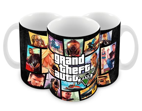 Caneca Polímero Gta V Personalizada