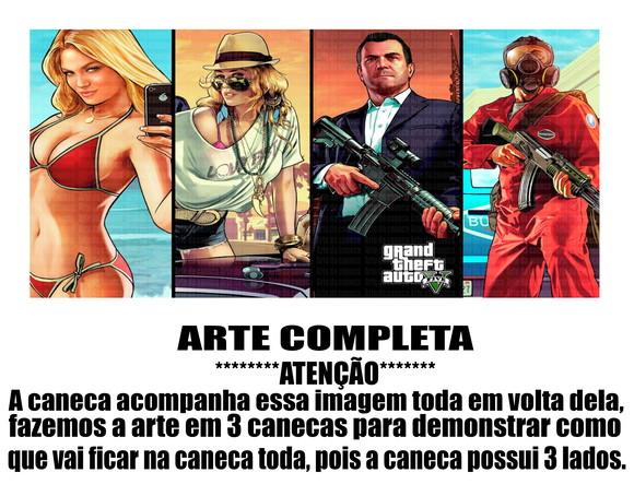 Caneca Polímero Gta V Personalizada