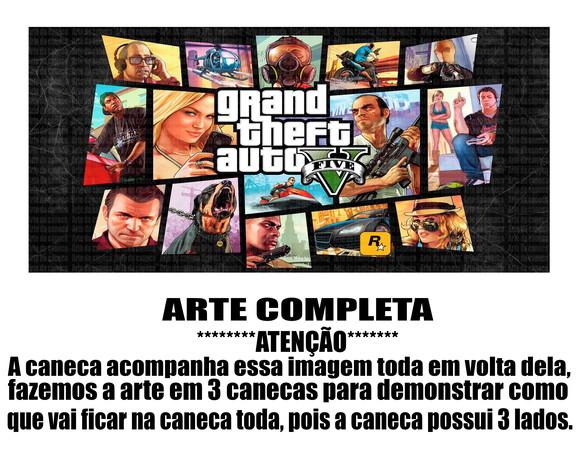 Caneca Polímero Gta V Personalizada