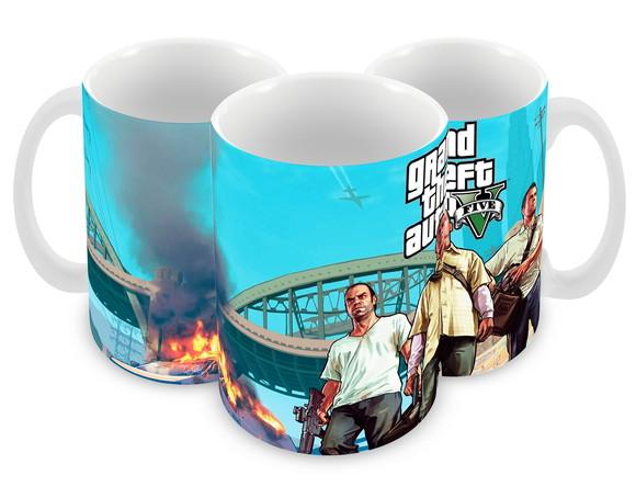Caneca Polímero Gta V Personalizada