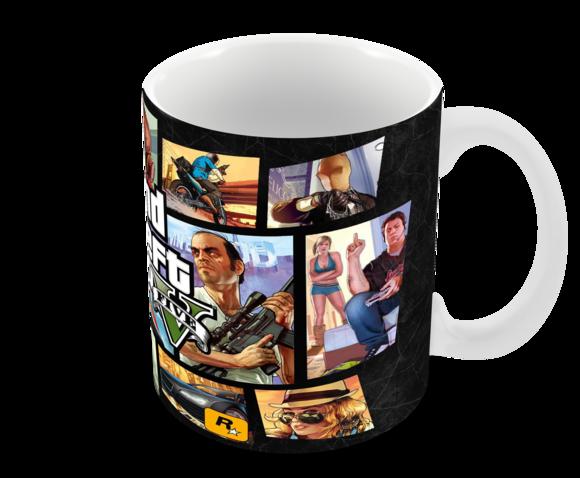 Caneca Polímero Gta V Personalizada