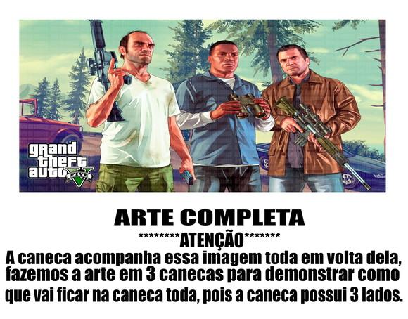 Caneca Polímero Gta V Personalizada
