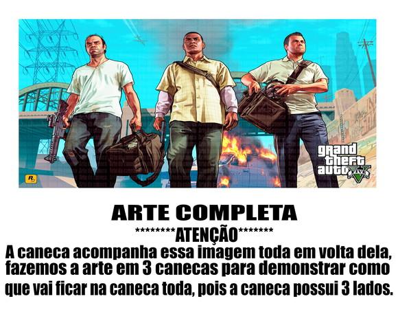 Caneca Polímero Gta V Personalizada
