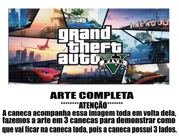 Caneca Polímero Gta V Personalizada