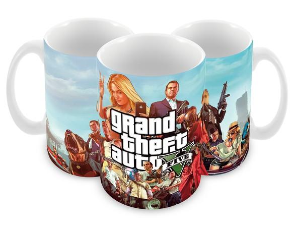 Caneca Polímero Gta V Personalizada