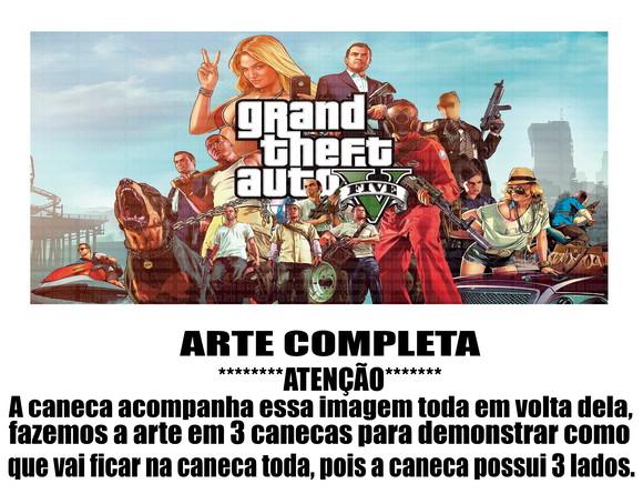 Caneca Polímero Gta V Personalizada