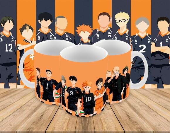 Caneca Polímero Haikyu Personalizada