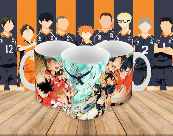 Caneca Polímero Haikyu Personalizada