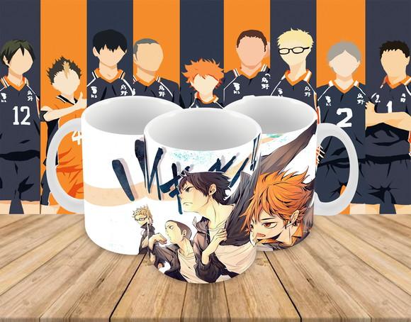 Caneca Polímero Haikyu Personalizada