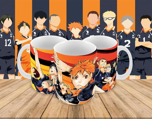 Caneca Polímero Haikyu Personalizada