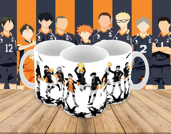 Caneca Polímero Haikyu Personalizada