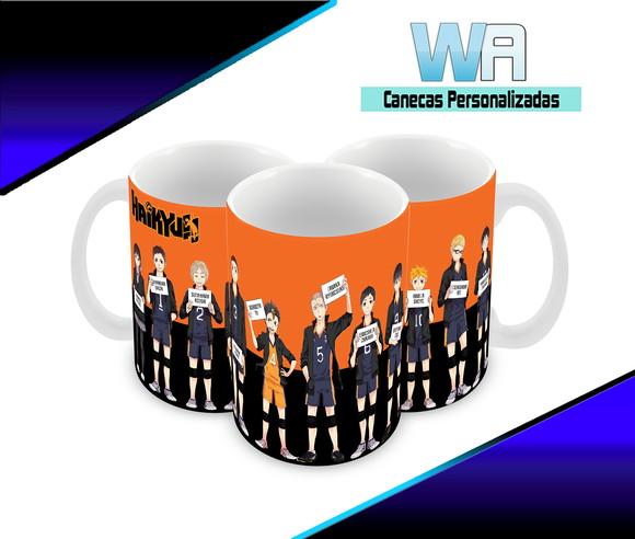 Caneca Polímero Haikyuu Personalizada