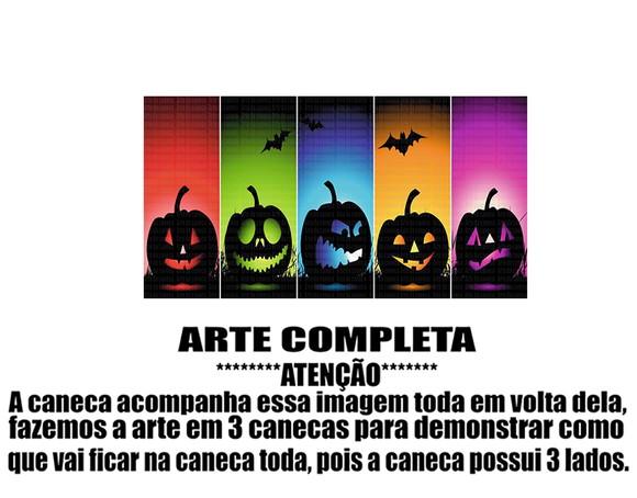 Caneca Polímero Halloween Personalizada