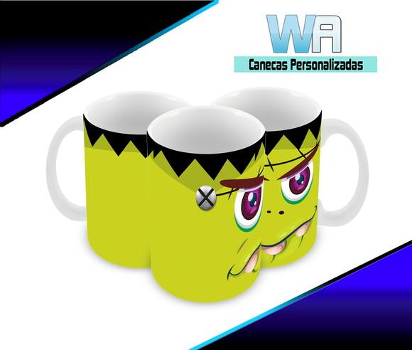 Caneca Polímero Halloween Personalizada