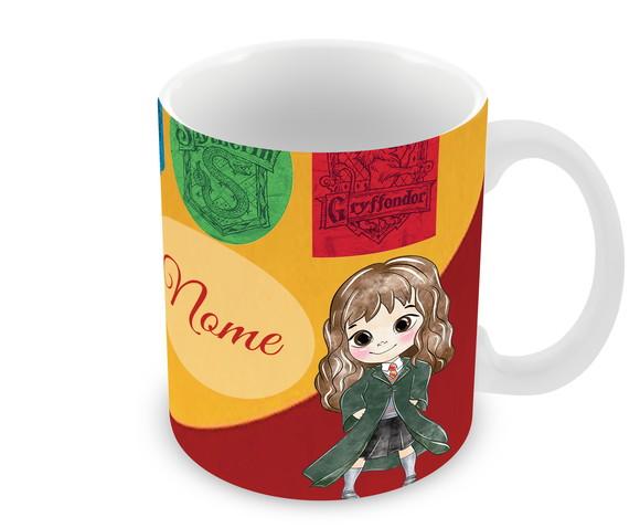 Caneca Polímero Harry Potter Seu Nome Personalizada
