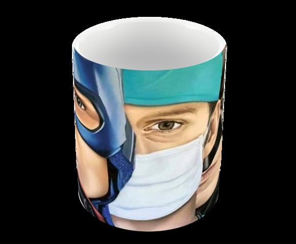 Caneca Polímero Heróis da Saúde Personalizada