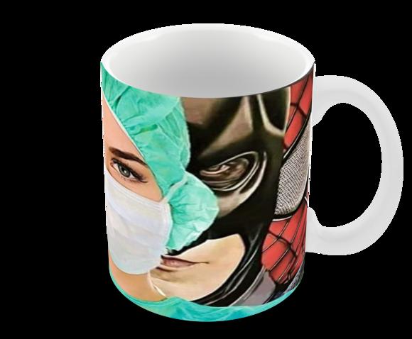 Caneca Polímero Heróis da Saúde Personalizada