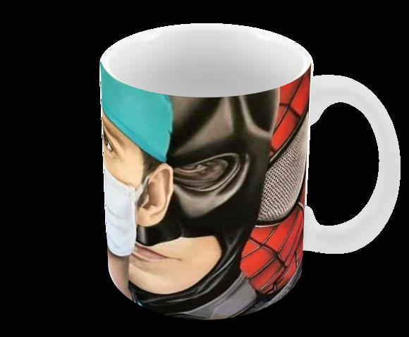 Caneca Polímero Heróis da Saúde Personalizada