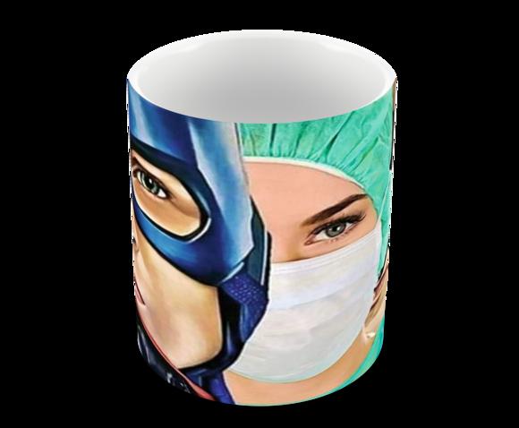 Caneca Polímero Heróis da Saúde Personalizada