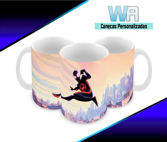 Caneca Polímero Homem Aranha Através do Aranhaverso