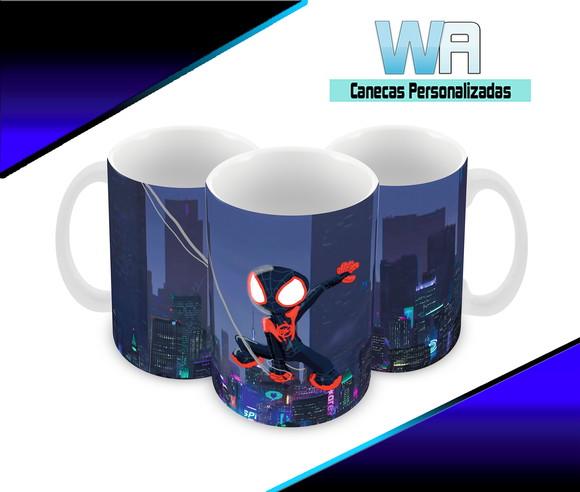 Caneca Polímero Homem Aranha Através do Aranhaverso