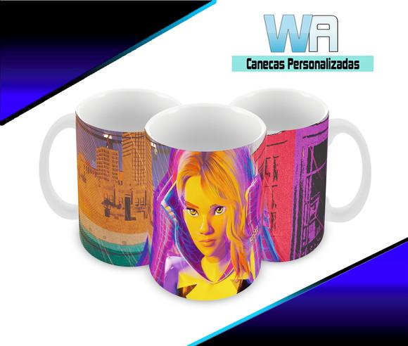Caneca Polímero Homem Aranha Através do Aranhaverso