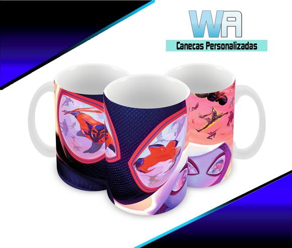 Caneca Polímero Homem Aranha Através do Aranhaverso