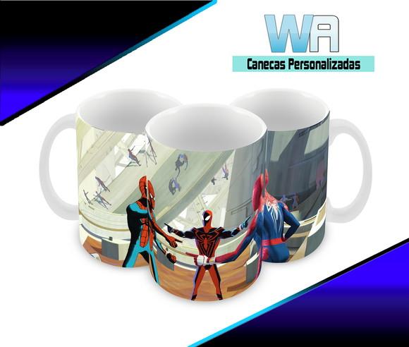 Caneca Polímero Homem Aranha Através do Aranhaverso