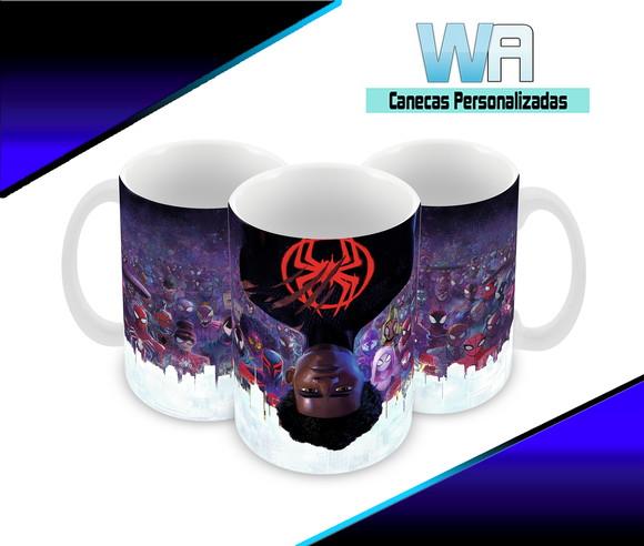 Caneca Polímero Homem Aranha Através do Aranhaverso
