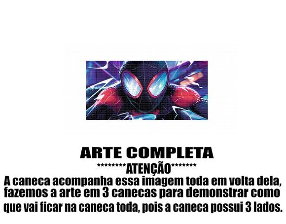 Caneca Polímero Homem Aranha Miles Morales Personalizada