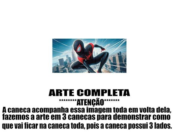Caneca Polímero Homem Aranha Miles Morales Personalizada