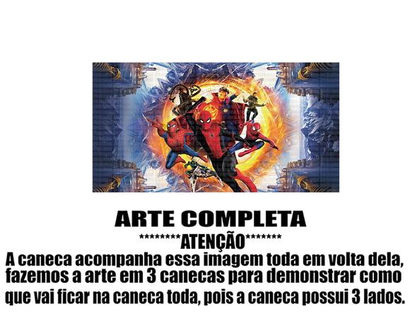 Caneca Polímero Homem Aranha Personalizada
