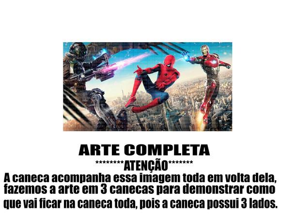 Caneca Polímero Homem Aranha Spider Man Personalizada