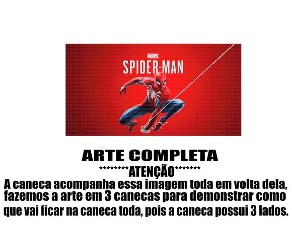 Caneca Polímero Homem Aranha Spider Man Personalizada