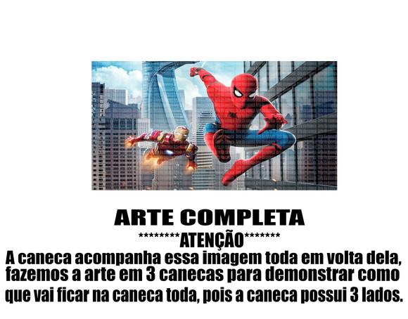 Caneca Polímero Homem Aranha Spider Man Personalizada