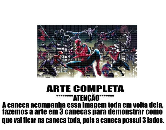 Caneca Polímero Homem Aranha Spider Man Personalizada