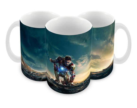 Caneca Polímero Homem de Ferro Personalizada