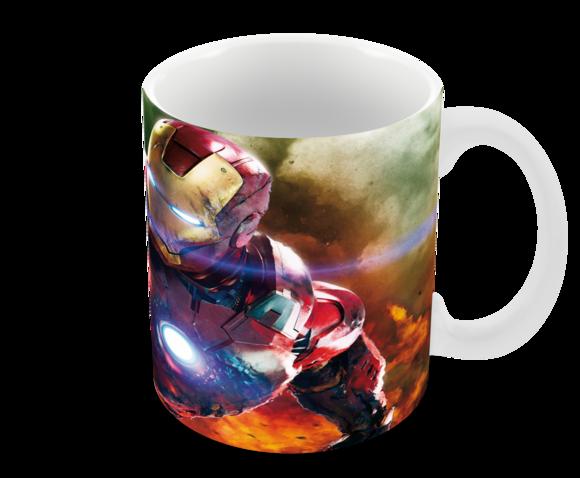 Caneca Polímero Homem de Ferro Personalizada