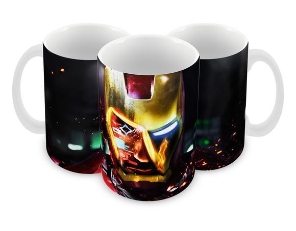 Caneca Polímero Homem de Ferro Personalizada