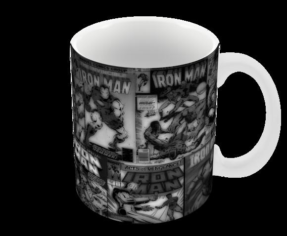 Caneca Polímero Homem de Ferro Personalizada
