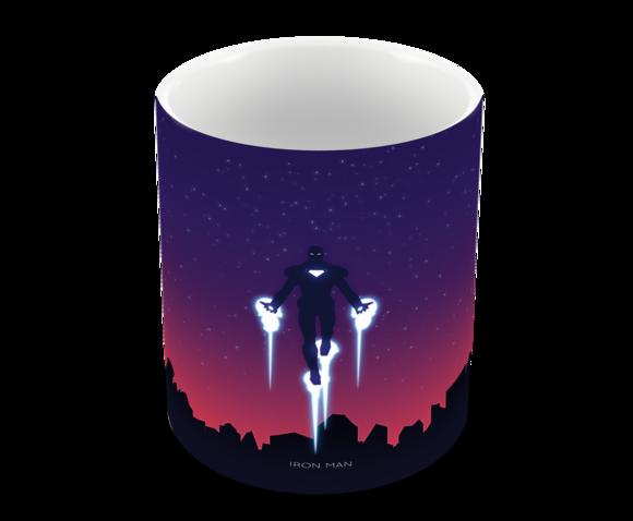 Caneca Polímero Homem de Ferro Personalizada