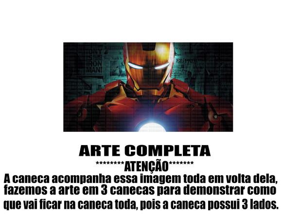 Caneca Polímero Homem de Ferro Personalizada
